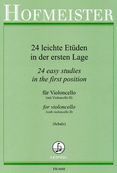 Cover 24 leichte Etüden in der ersten Lage für Violoncello mit Begleitung eines zweiten Cellos