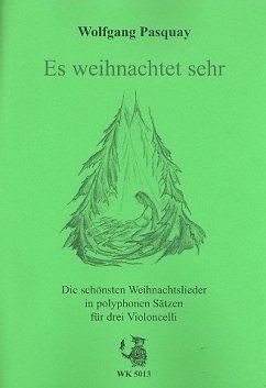 Cover Es weihnachtet sehr für 3 Violoncelli Spielpartitur