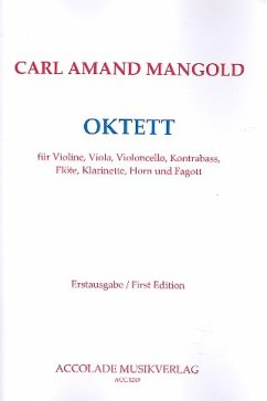 Cover Oktett F-Dur für Flöte, Klarinette, Horn, Fagott, Violine, Viola, Violoncello und Kontrabass Partitur und Stimmen