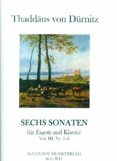 Cover 6 Sonaten Band 3 (Nr.5-6) für Fagott und Klavier