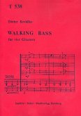 Walking Bass für 4 Gitarren Partitur und Stimmen