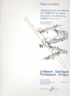 Variations sur un thčme de Paganini pour basson seul Variations sur un thčme de Paganini pour basson seul