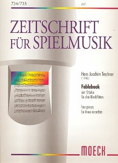 Fablebook 4 Stücke für 3 Blockflöten (AAT) Spielpartitur