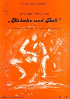 Cover Melodie und Baß Band 2 10 Vortragsstücke mit leeren und leichten gegriffenen Bässen