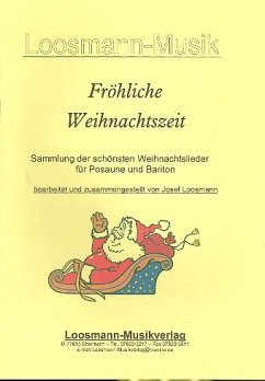 Cover Fröhliche Weihnachtszeit Weihnachtslieder für Instrumente in C (Baßschlüssel hoch, Posaune, Bariton)