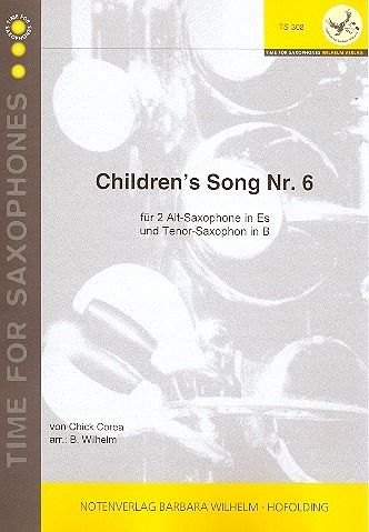 Children's Song no.6 für 3 Saxophone (AAT) Partitur und Stimmen Wilhelm, Barbara, Arr.