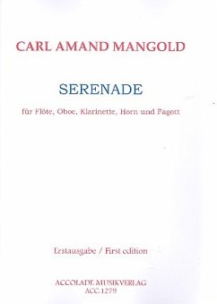 Cover Serenade für Flöte, Oboe, Klarinette, Horn und Fagott Partitur und Stimmen