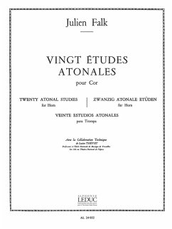 Cover 20 Etudes atonales pour cor (fr/en/sp/dt)