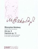 Aria op.9 - Capriccio op.11: für 2 Violinen, Viola und Violoncello Partitur und Stimmen