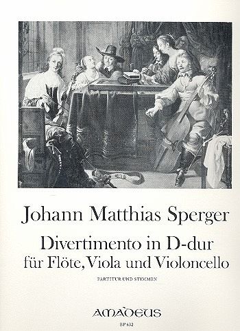 Divertimento D-Dur für Flöte, Viola und Violoncello Stimmen