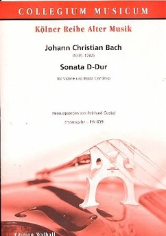 Sonate D-Dur für Violine und Bc Partitur und Stimmen (Bc nicht ausgesetzt)