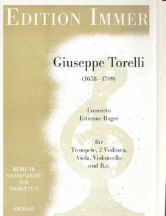 Cover Konzert Estienne Roger D-Dur für Trompete, Streicher und Bc Partitur und Stimmen (Trp-Bc-2-2-2-2)