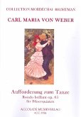 Aufforderung zum Tanz op.65 für Flöte, Oboe, Klarinette, Horn und Fagott Partitur und Stimmen