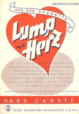 Lump mit Herz Potpourri aus der Operette für Akkordeon