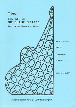 Cover Die blaue Giraffe 7 farbige Momente für Gitarre