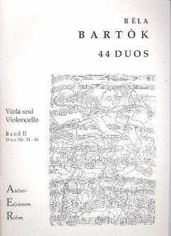 44 Duos Band 2 (Nr.31-44) für Viola und Violoncello 2 Spielpartituren