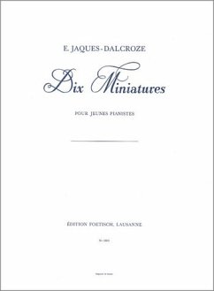 Cover 10 miniatures pour jeunes pianistes für Klavier