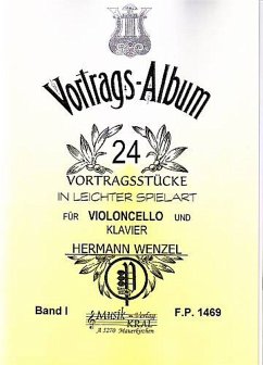 Cover 24 Vortragsstücke Band 1 für Violoncello und Klavier leicht spielbar