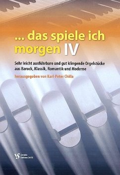 Cover Das spiele ich morgen Band 4 für Orgel