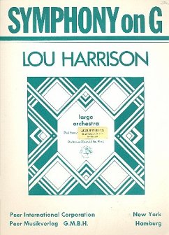 Cover Symphony on G for orchestra score