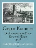 3 konzertante Duos op.25 für 2 Föten, 2 Stimmen