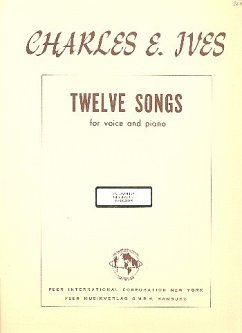 Cover 12 Songs for voice and piano