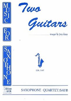 Cover Two Guitares for 4 saxophones (SATB) score and parts