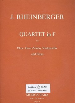 Cover Quartet F-Dur für Oboe, Horn (Viola), Cello und Klavier Stimmen