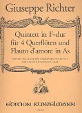 Quintett F-Dur für 4 Flöten und flauto d'amore in As Quintett F-Dur für 4 Flöten und flauto d'amore in As
