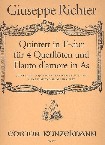 Quintett F-Dur für 4 Flöten und flauto d'amore in As