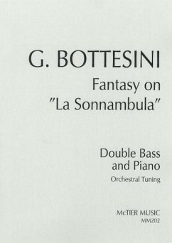 Cover Giovanni Bottesini Fantasy on La Sonnambula (Orchestral Tuning) double bass & piano