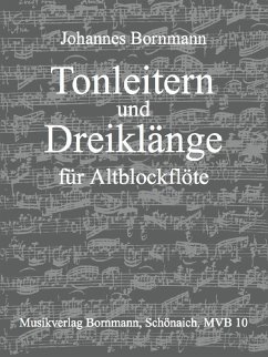 Cover Tonleitern und Dreiklänge für Altblockflöte