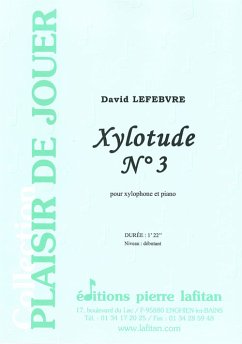 Cover Lefebvre, David, Xylotude N° 3 Xylophone et piano
