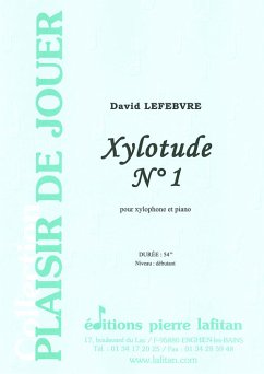 Cover Lefebvre, David, Xylotude N° 1 Xylophone et piano