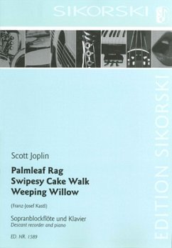 Cover Palmleaf Rag, Swipesy Cake Walk, Weeping Willow für Sopranblockflöte und Klavier