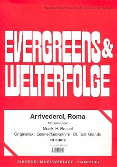 Cover Arrividerci Roma: Einzelausgabe Gesang und Klavier / Gitarre (dt/it)