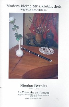 Cover Le triomphe de l'amour für Sopran, Traversflöte und Bc Partitur und Stimmen