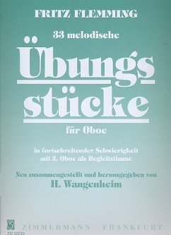 Cover 33 melodische Übungsstücke für Oboe (2. Oboe ad lib.)