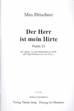 Cover Der Herr ist mein Hirte für 2 Frauenstimmen (Chor) und Orgel (Harmonium) (Männerstimme ad lib) Partitur