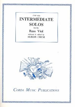 Cover Intermediate Solos for bass viols (and Bc) score and part