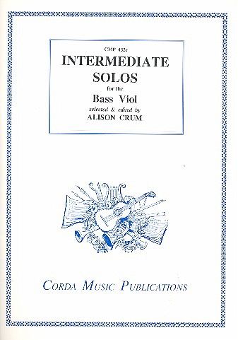 Intermediate Solos for bass viols (and Bc) score and part
