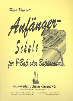 Cover Anfängerschule für F-Bass oder Bassposaune