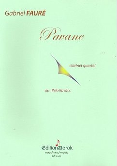 Pavane op.50 for 3 clarinets and bass clarinet score and parts