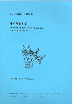 Cover Hymnus für 4 Posaunen Partitur und Stimmen