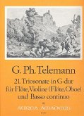 Triosonate G-Dur Nr.21 für Flöte, Violine und Bc Triosonate G-Dur Nr.21 für Flöte, Violine und Bc