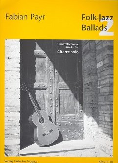 Cover Folk Jazz Ballads Band 2 13 mittelschwere Stücke für Gitarre