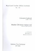 Hodie Christus natus est für 10 Blockflöten (o.a. Melodieinstrumente), Partitur und Stimmen