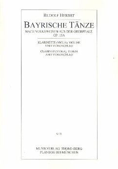 Cover Bayrische Tänze op.15a für Klarinette (Viola), Violine und Violoncello Stimmen