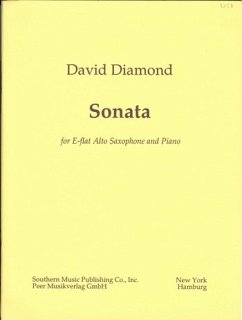 Cover Sonata for alto saxophone and piano