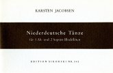 Niederdeutsche Tänze für 3 Blockflöten (SSA) Spielpartitur